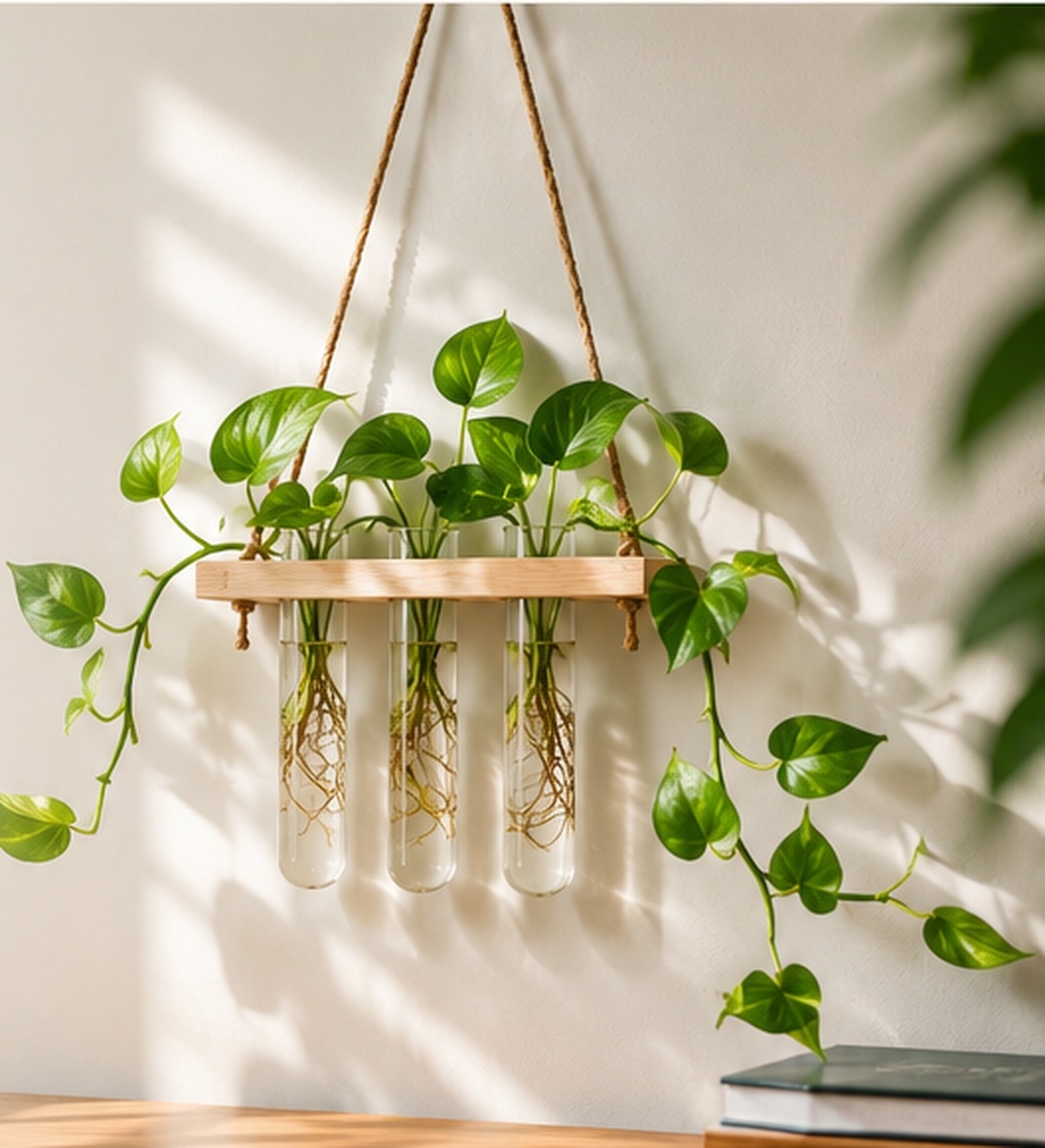 Wooden Hanging Planter
